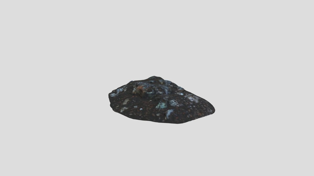 Low Poly Ground Forest Rock