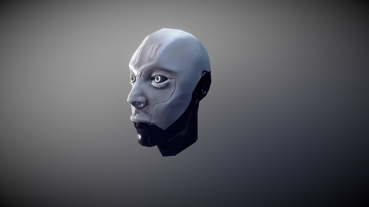 Head Sci-Fi (learning project) 3D Model