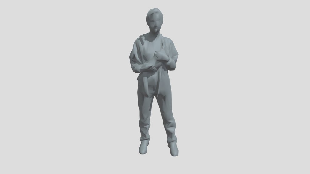 Lowpoly Female Standing