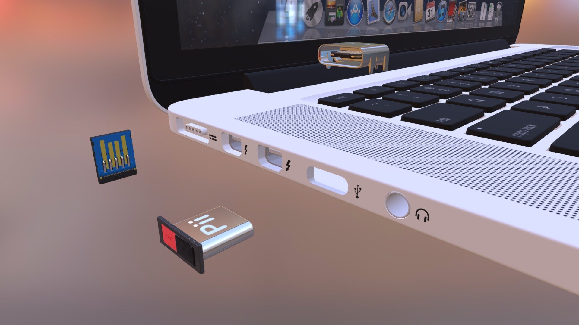 C Type USB — Sketchfab embed 3D viewer