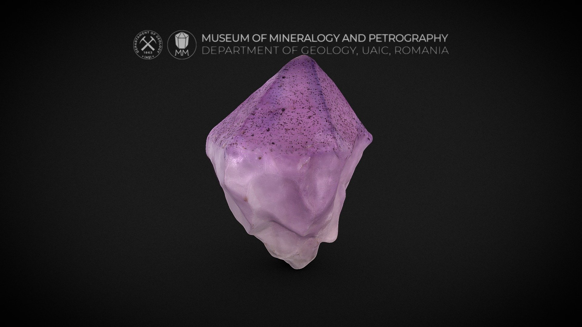 Amethyst crystal with Hematite inclusions - 3D model by Museum of ...