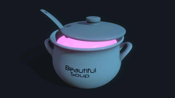 Beautiful Soup 3D Model