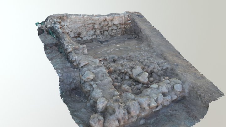Santa Catalina (Fuenllana): Muralla y osario W 3D Model