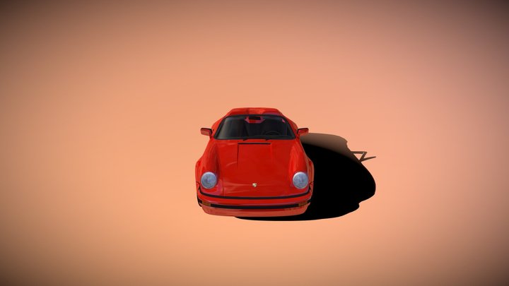 Porsche 911 (Series G) Speedster 3D Model