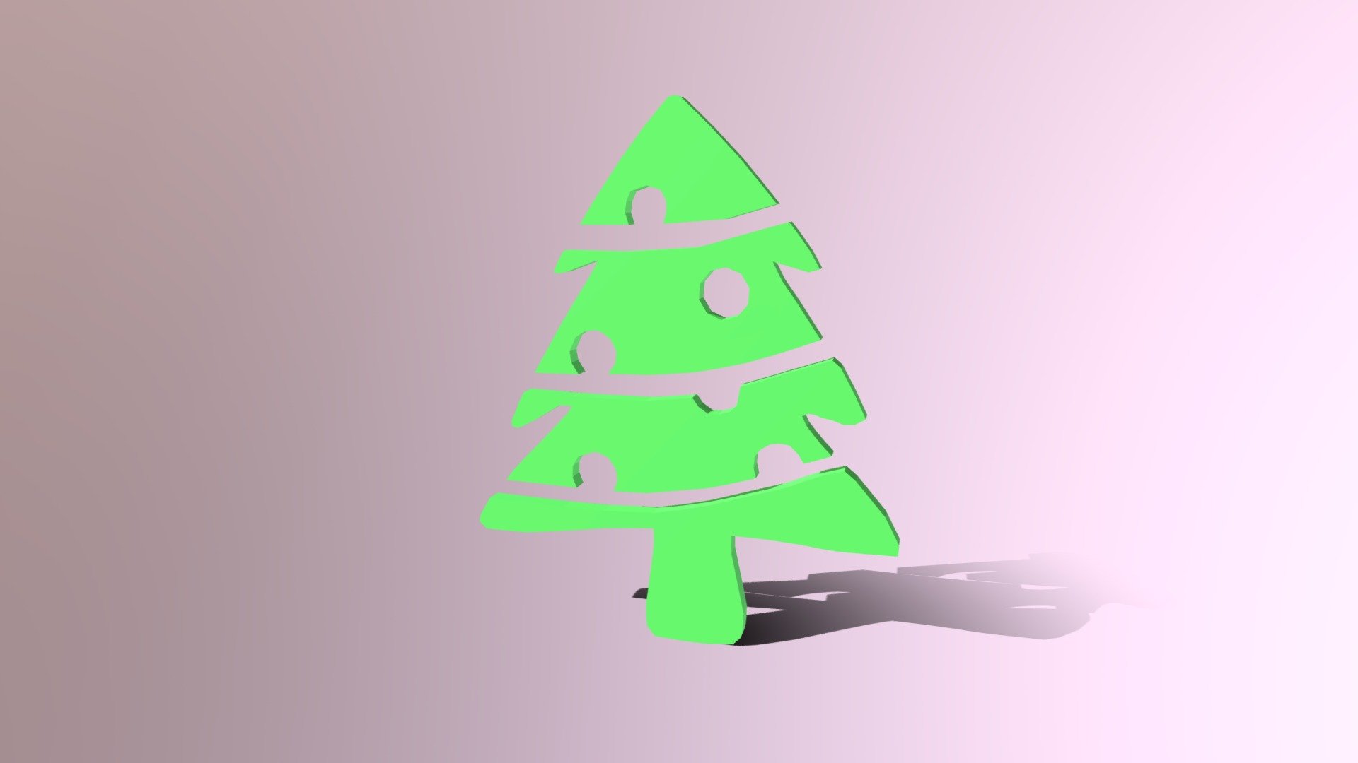 Low Poly Fir Tree Decorative Object Free