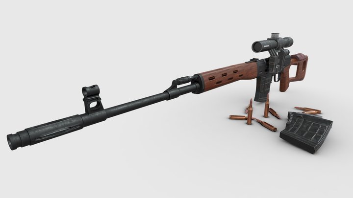 Next Generation Sniper rifle 3D Model