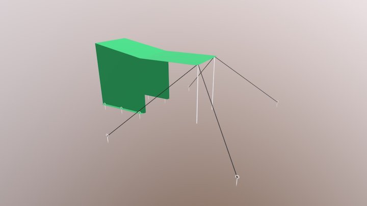 Backdoor Shower Tarp 3D Model
