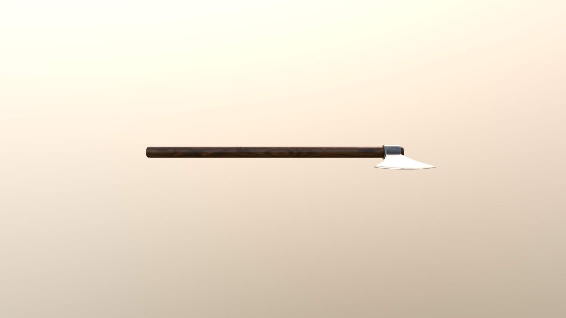 3D model War axe - This is a 3D model of the War axe. The 3D model is about a black pen with a white background.