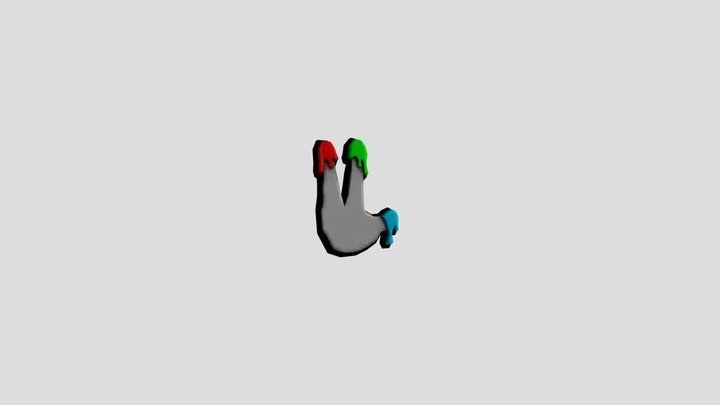 Gtag finger painter 3D Model