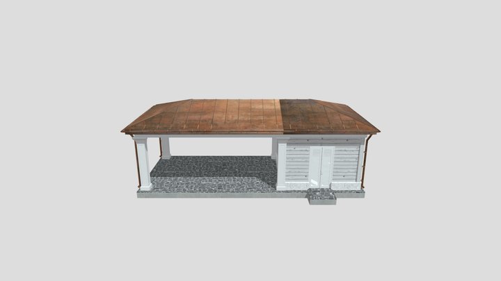 Навес для авто 3D Model