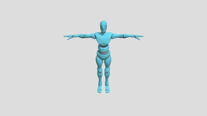 T- Pose 3D Model
