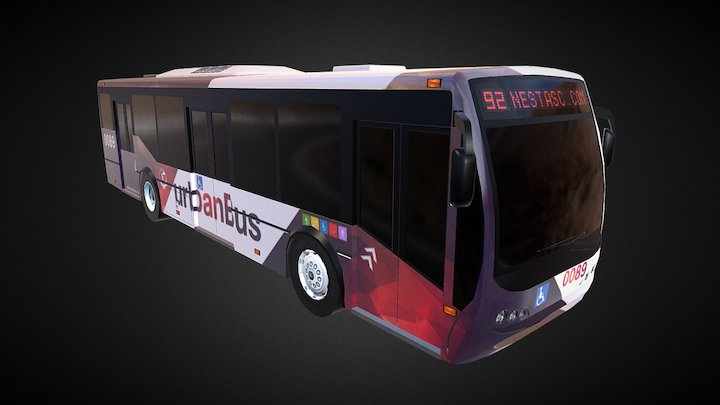 Urban Bus 3D Model