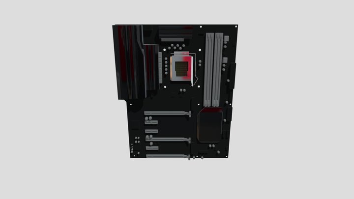 Moderkort 3D Model
