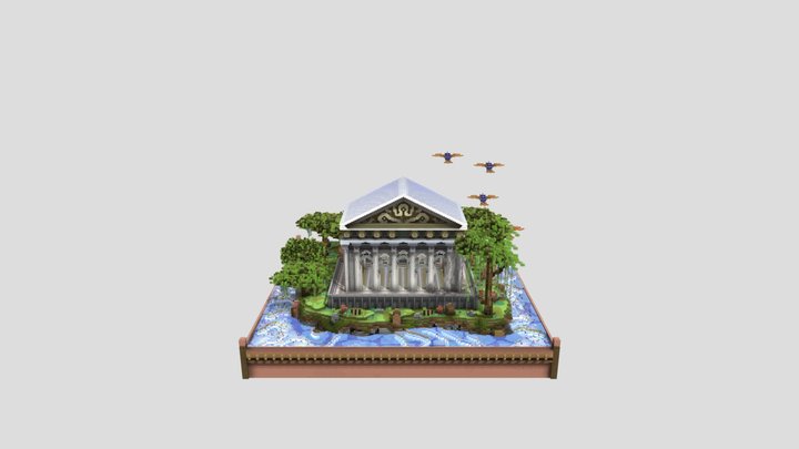 Greek lobby 3D Model