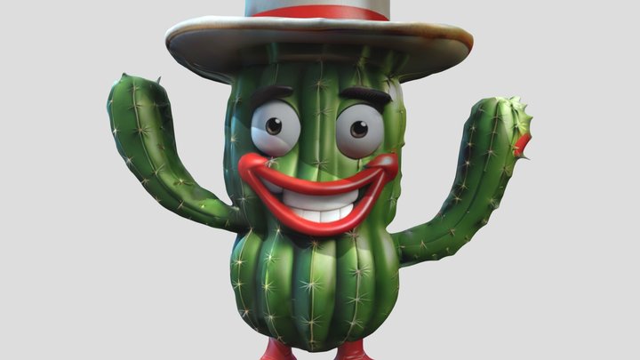 cactus man 3D Model