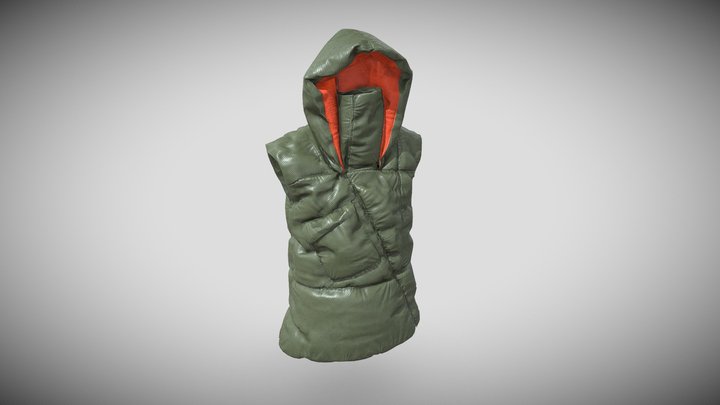 Kaaro Techwear - Puffa with hood 3D Model