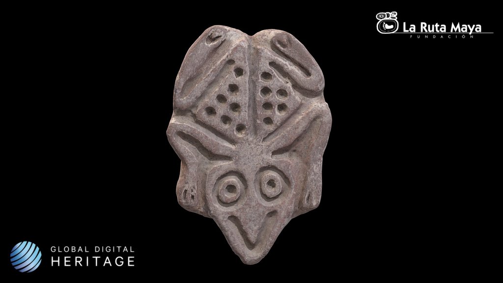 Stamp or seal with the image of a Frog