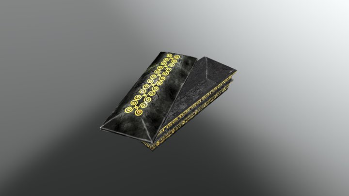 Marble Coffin 3D Model
