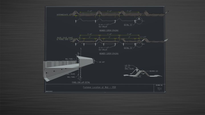 TD1 Detail Drawing 3D Model