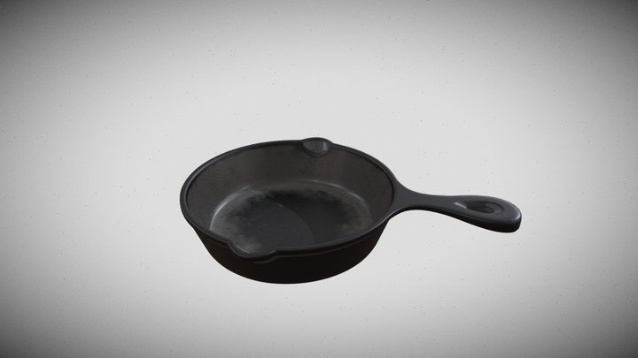 Cast Iron Skillet 3D Model