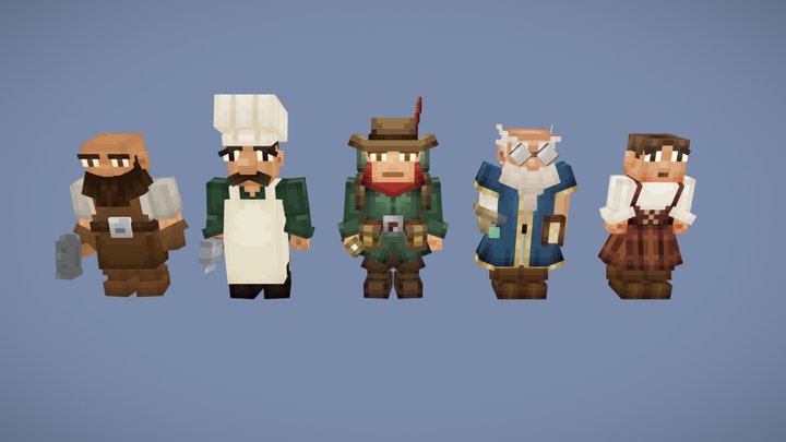 Medieval NPCs v1 3D Model