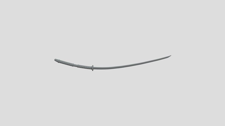 Long Odachi Mesh 3D Model