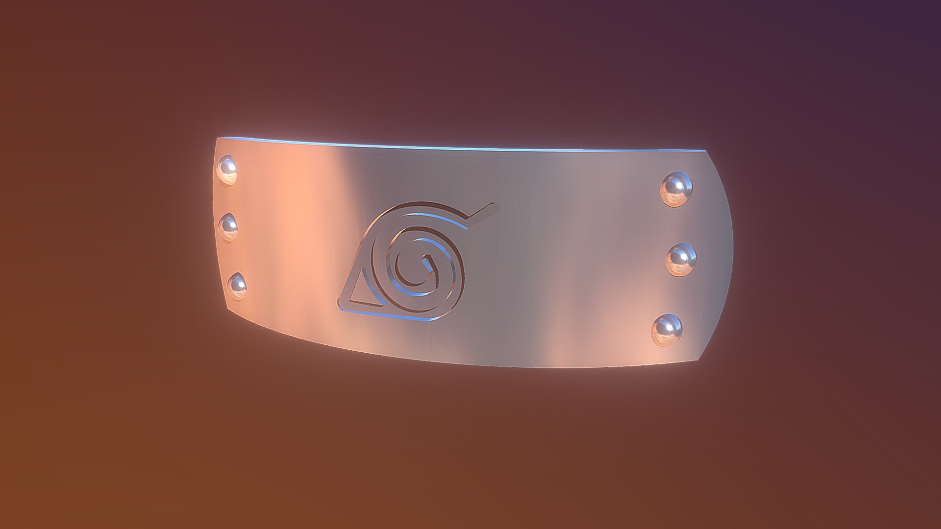 naruto headband - akatsuki itachi headband for cosplay 3D Print