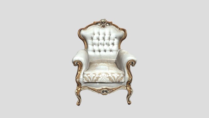 Baroque Elegance Chair 3D Model