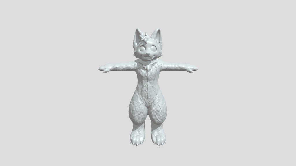 Anthropomorphic fox fursuit character