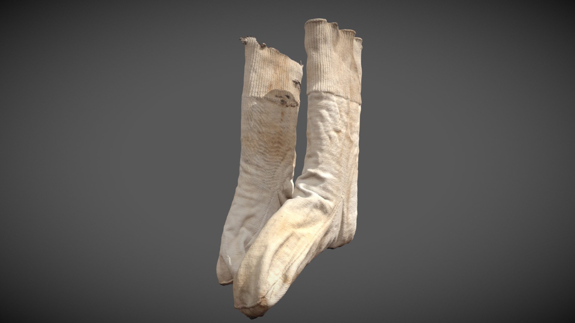 Socks - 3D model by Museums of History NSW [ff1f9eb] - Sketchfab