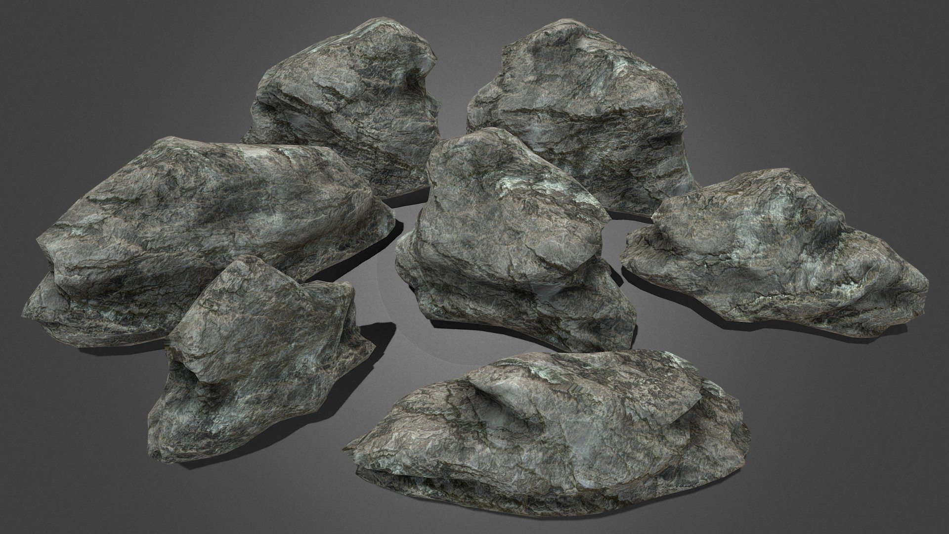 Useful Rocks Pack lowpoly 4 - Buy Royalty Free 3D model by Joan LP ...