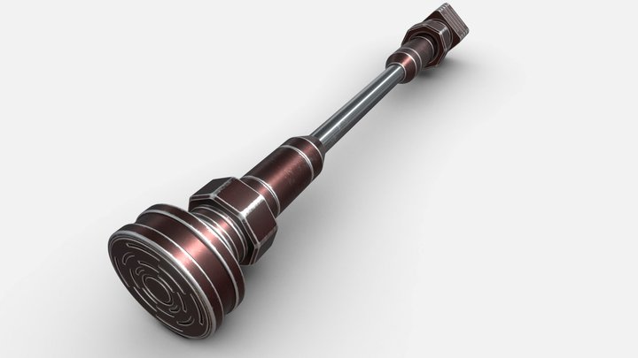 High-poly Free Ski-fi Piston 3D Model