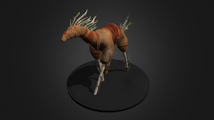 Clay Horse 3D Model