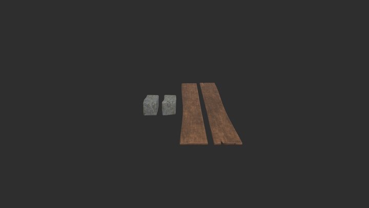 Bricks And Planks VERSION 2 3D Model