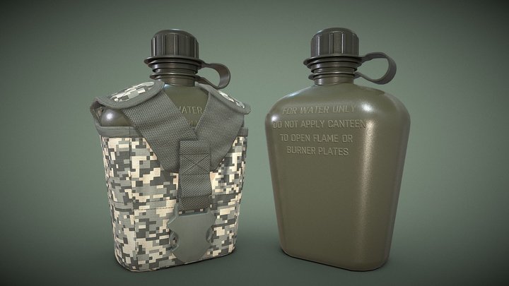 Military/Tactical Portable Bottle Pouch – Gratis 3D-model STL