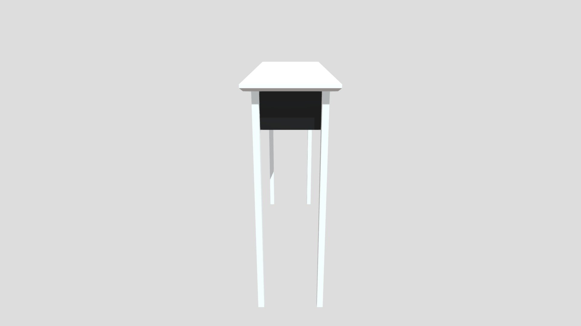 black and white table