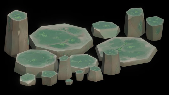 Rocks_Big rocks pack 3D Model