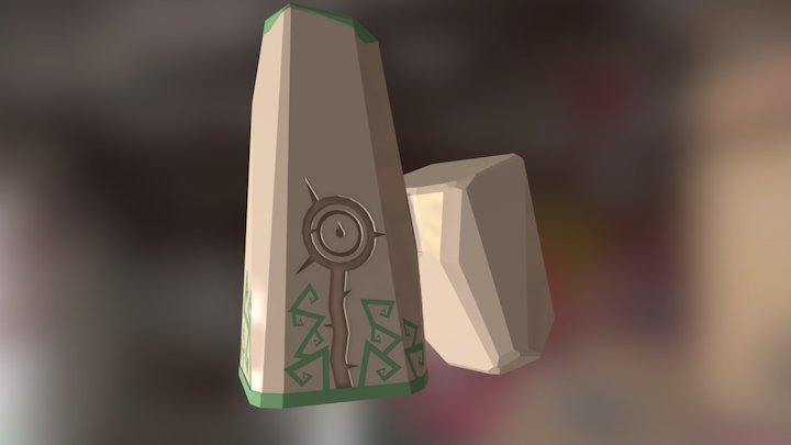Low Poly Stone 3D Model