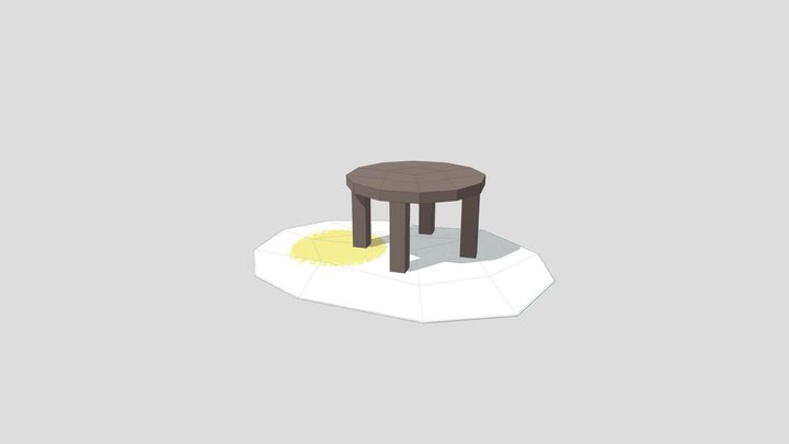 Tafel en kleed 3D Model