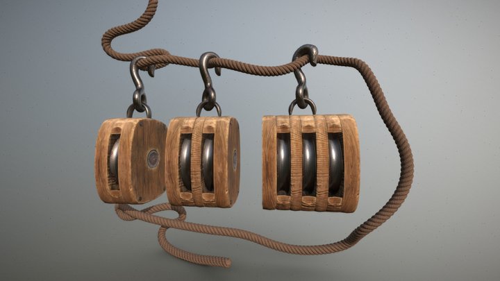 Block and Tackle 3D Model