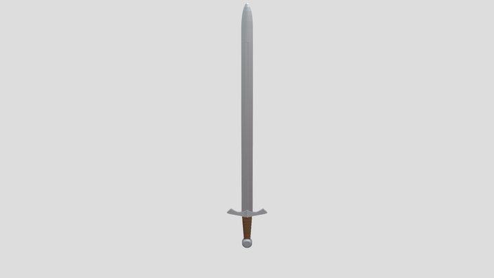 Knight Templar Sword 3D Model