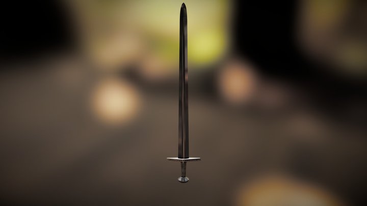 Mesh Sword 001 3D Model
