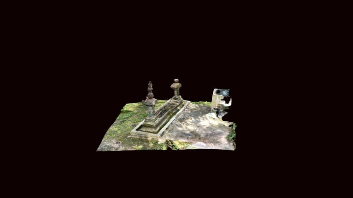 Nisan tipe Aceh di kabupaten Asahan 3D Model