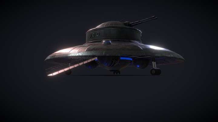 German WW2 UFO 3D Model