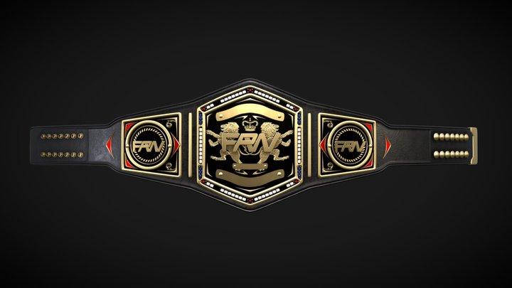 Wrestling champion belt concept 3D Model
