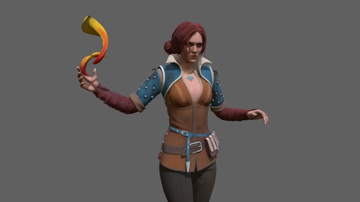 Triss Merigold |  The Witcher 3D Model