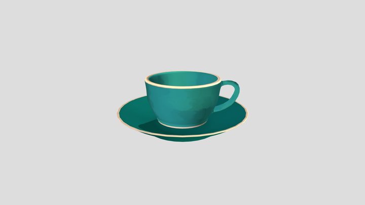 Tea Coffee Cup 3D Model