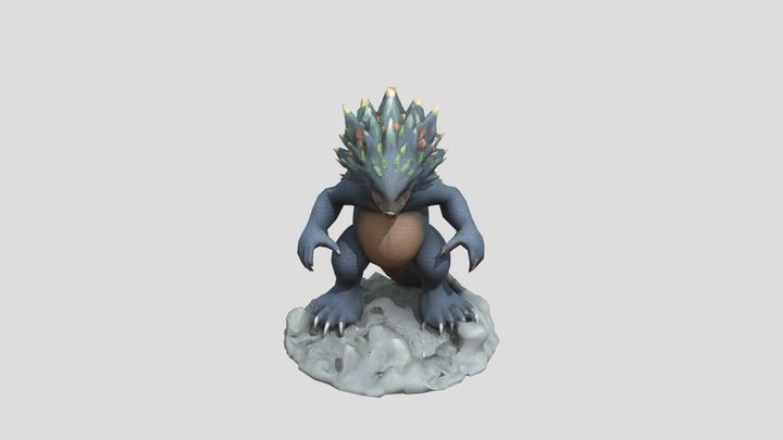 (Hedge)hog + God(zilla) = Hedgezilla 3D Model