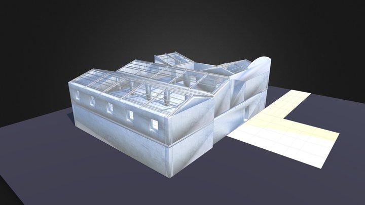 Estructura Cubierta Los Callejones 01 3D Model