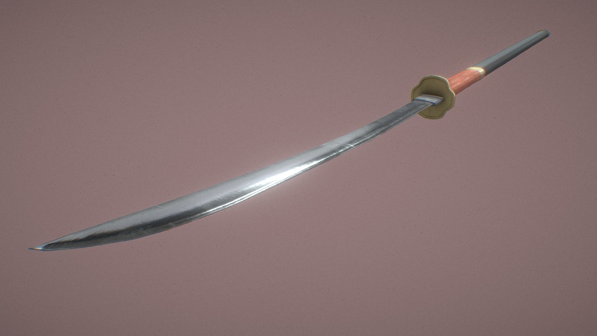 Game Ready Naginata - 3d Model By Coabyhere [ff2b578] - Sketchfab